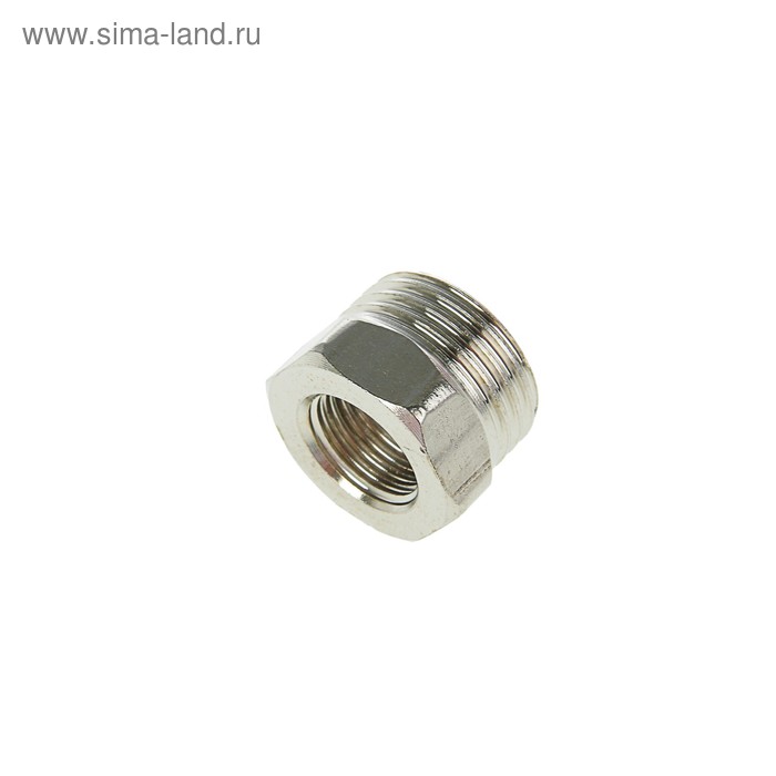 Футорка 1/4" х 1/2", внутренняя/наружная резьба, нержавеющая сталь 
Футорка 1/4" х 1/2", внутренняя/наружная резьба, нержавеющая сталь