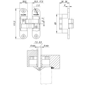 Петля скрытой установки Armadillo Architect 3D-ACH 60 BL, с 3D-регул., правая, черная
Петля скрытой установки Armadillo Architect 3D-ACH 60 BL, с 3D-регул., правая, черная