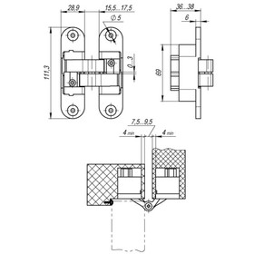Петля скрытой установки Armadillo Architect 3D-ACH 60 SC, с 3D-регул., лев, цвет мат. хром
Петля скрытой установки Armadillo Architect 3D-ACH 60 SC, с 3D-регул., лев, цвет мат. хром
