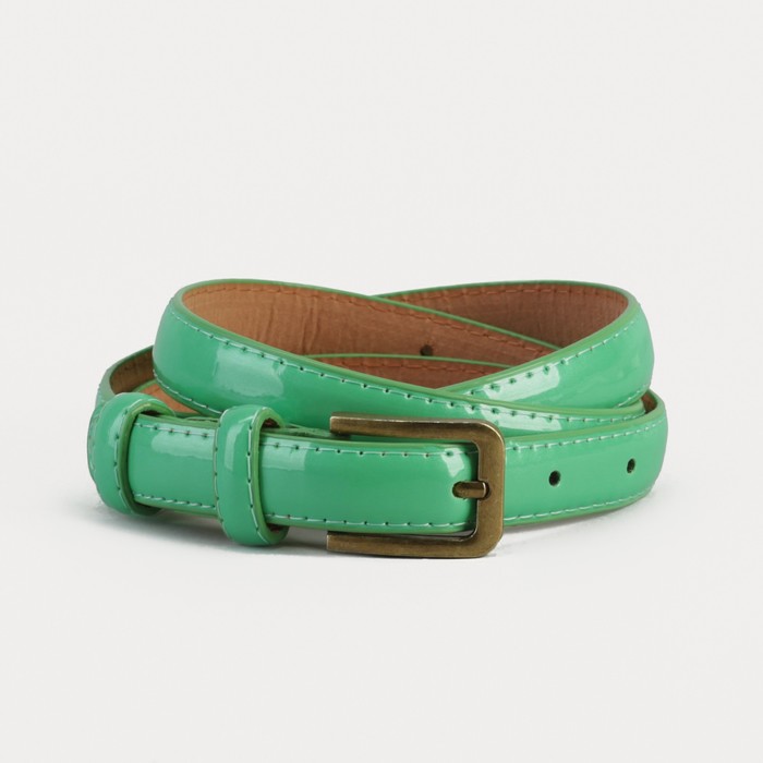 Ремень, гладкий, ширина - 1,8 см, пряжка матовое золото, цвет мятный
Ремень, гладкий, ширина - 1,8 см, пряжка матовое золото, цвет мятный