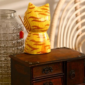 Сувенир дерево "Котёнок рыбак" жёлтый 9х9х20 см 
Сувенир дерево "Котёнок рыбак" жёлтый 9х9х20 см