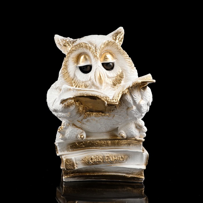 Копилка "Сова мудрости", лак, бело-золотистая, гипс, 26 см
Копилка "Сова мудрости", лак, бело-золотистая, гипс, 26 см