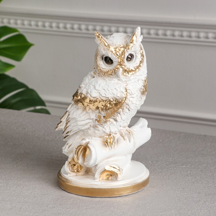 Копилка "Сова на свитке", лак, бело-золотистая, гипс, 23 см
Копилка "Сова на свитке", лак, бело-золотистая, гипс, 23 см