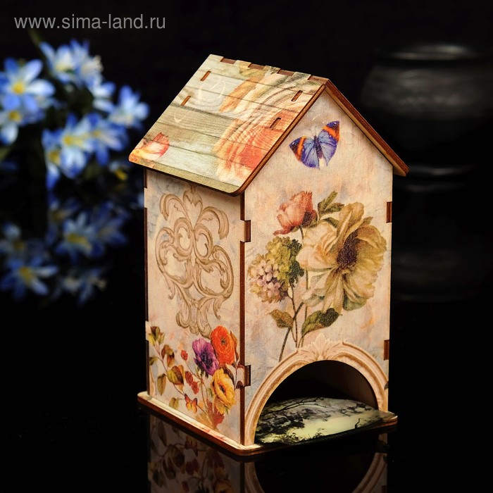 Чайный домик "Винтаж" с УФ-печатью, 8,5х9,5х16см 
Чайный домик "Винтаж" с УФ-печатью, 8,5х9,5х16см