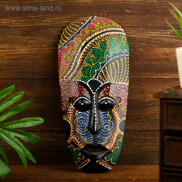 Маска дерево "Цветной абориген" МИКС 3х12х30 см 
Маска дерево "Цветной абориген" МИКС 3х12х30 см