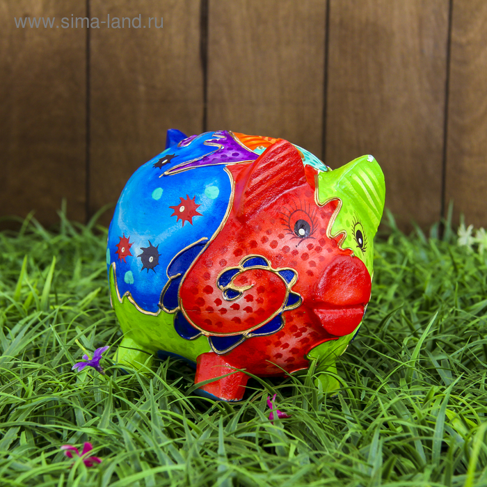 Сувенир "Копилка-свинка красочная" 15х11х15 см 
Сувенир "Копилка-свинка красочная" 15х11х15 см
