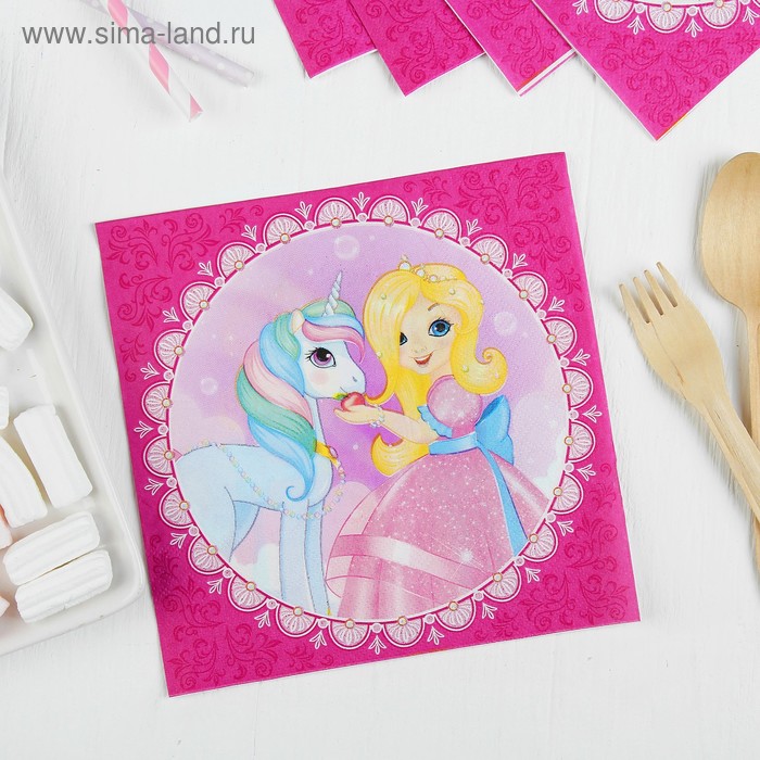 Салфетки «Принцесса Мия и единорог», 33х33 см, набор 12 шт.
Салфетки «Принцесса Мия и единорог», 33х33 см, набор 12 шт.