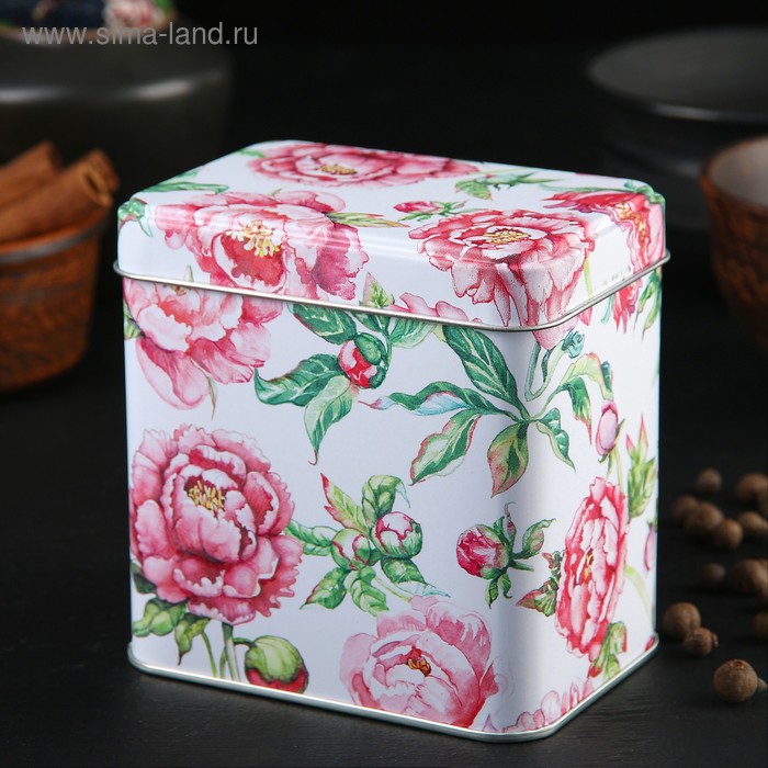 Банка для сыпучих продуктов «Пионы», 600 мл, прямоугольная, рисунок МИКС
Банка для сыпучих продуктов «Пионы», 600 мл, прямоугольная, рисунок МИКС