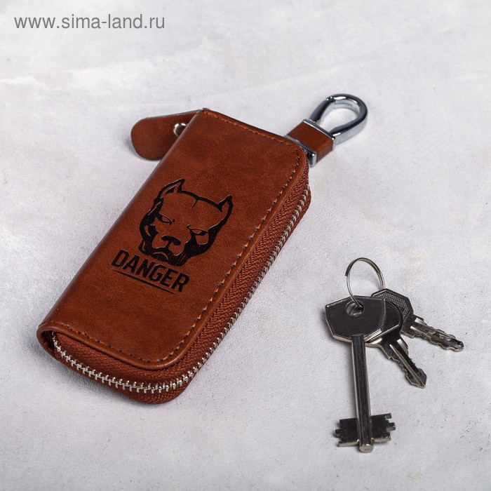 Ключница из кожи «Опасность»
Ключница из кожи «Опасность»