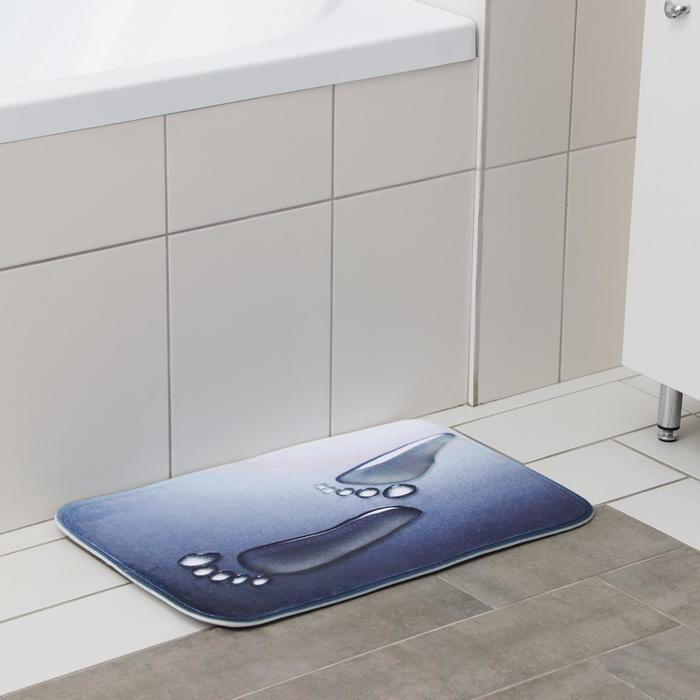 фото Коврик доляна «следы», 40×60 см