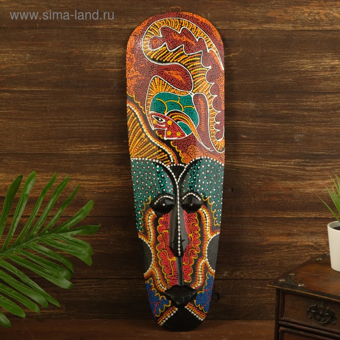 Маска "Абориген рыбка" дерево 3х12х50 см
Маска "Абориген рыбка" дерево 3х12х50 см