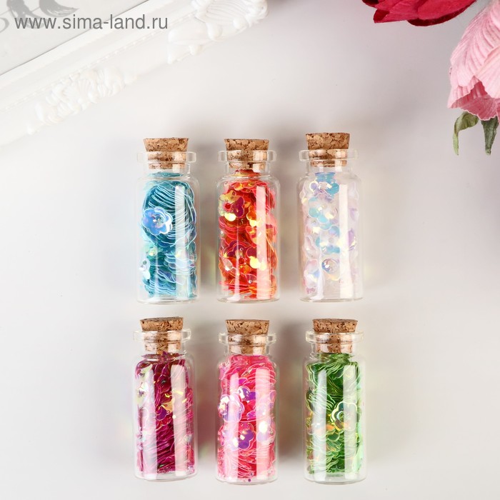 Пайетки в баночке "Цветы" 3 гр набор 6 шт 17,5х8 см
Пайетки в баночке "Цветы" 3 гр набор 6 шт 17,5х8 см