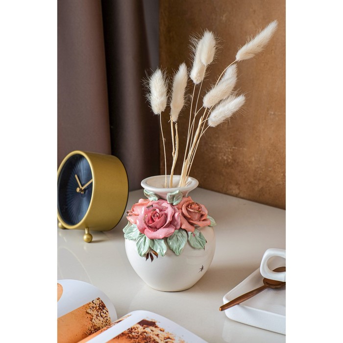 Ваза керамическая "Маргарита", настольная, белая, цветная лепка, 12 см, авторская работа
Ваза керамическая "Маргарита", настольная, белая, цветная лепка, 12 см, авторская работа