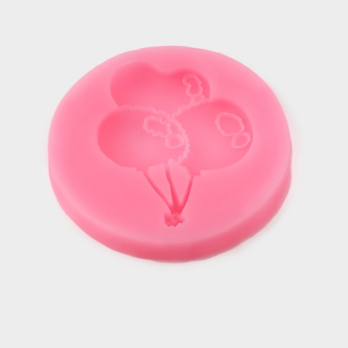 фото Силиконовый молд «шарики», d=6,5 см, цвет розовый