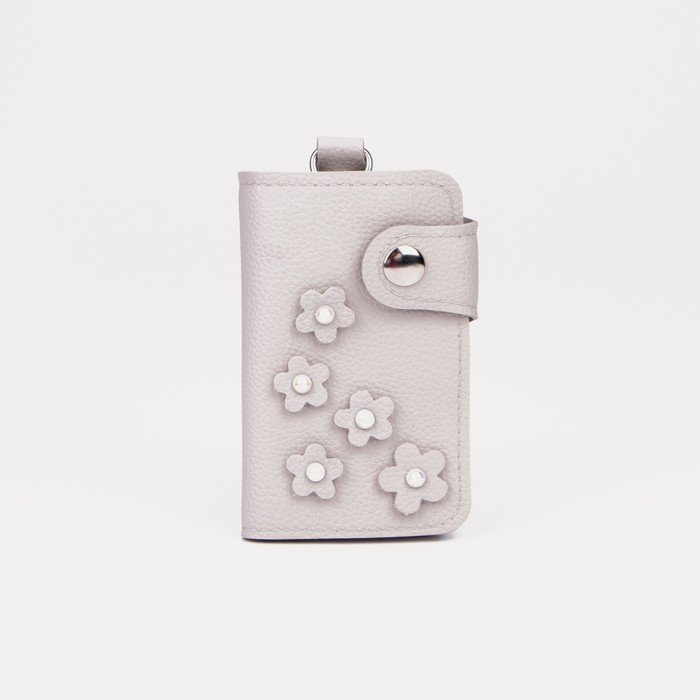 Ключница на кнопке, длина 10 см, отдел для карт, 7 карабинов, цвет бежевый 
Ключница на кнопке, длина 10 см, отдел для карт, 7 карабинов, цвет бежевый