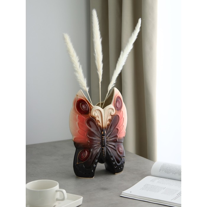 Ваза керамическая "Бабочка", настольная, разноцветная, 30 см
Ваза керамическая "Бабочка", настольная, разноцветная, 30 см