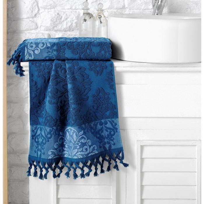 фото Полотенце ottoman, размер 70 × 140 см, цвет синий karna