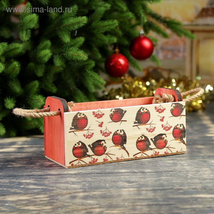 Кашпо деревянное "Снегири" из массива СОСНЫ, ручка-шнур
Кашпо деревянное "Снегири" из массива СОСНЫ, ручка-шнур