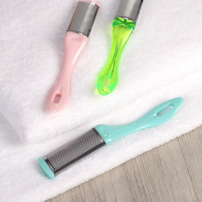 Тёрка для ног, 2 в 1, металлическая/наждачная, 18,5 см , цвет МИКС
Тёрка для ног, 2 в 1, металлическая/наждачная, 18,5 см , цвет МИКС