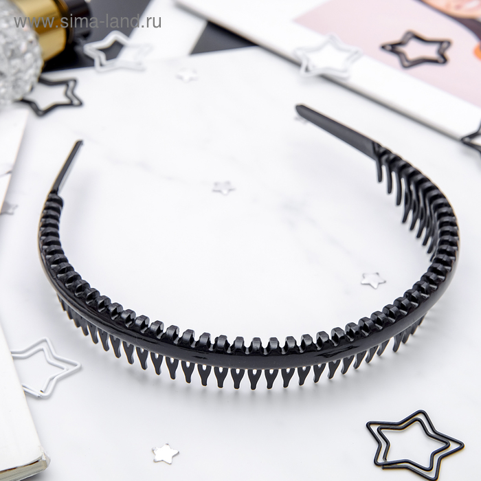 Ободок для волос "Гребень" 2,3 см, чёрный
Ободок для волос "Гребень" 2,3 см, чёрный