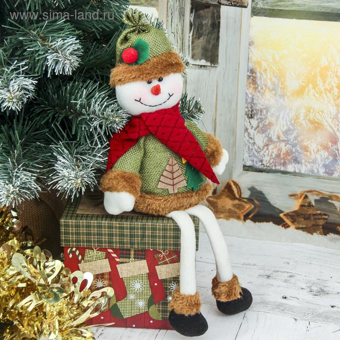 Мягкая игрушка "Снеговик с ёлочками - длинные ножки" сидит 8,5*28 см, зелёный
Мягкая игрушка "Снеговик с ёлочками - длинные ножки" сидит 8,5*28 см, зелёный