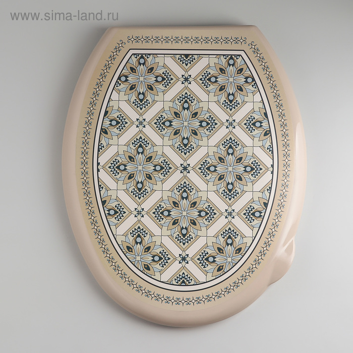Сиденье для унитаза с крышкой «Мозаика», 36×45 см, жёсткое, цвет латте
Сиденье для унитаза с крышкой «Мозаика», 36×45 см, жёсткое, цвет латте