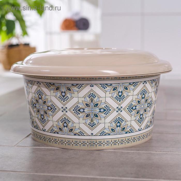 Таз круглый с крышкой «Мозаика», 10 л
Таз круглый с крышкой «Мозаика», 10 л