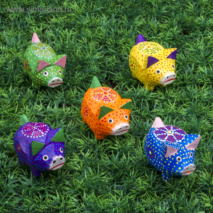 Набор сувенирный "Свинки с ушками", 5 шт., 17,5х6,5х6 см МИКС 
Набор сувенирный "Свинки с ушками", 5 шт., 17,5х6,5х6 см МИКС