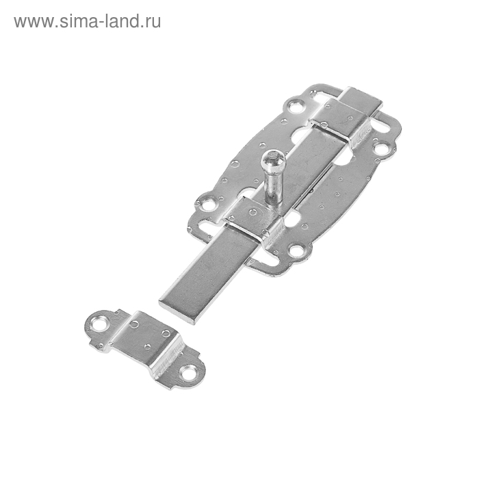 Задвижка дверная ЗД-100-Пл-SL, цвет цинк 
Задвижка дверная ЗД-100-Пл-SL, цвет цинк
