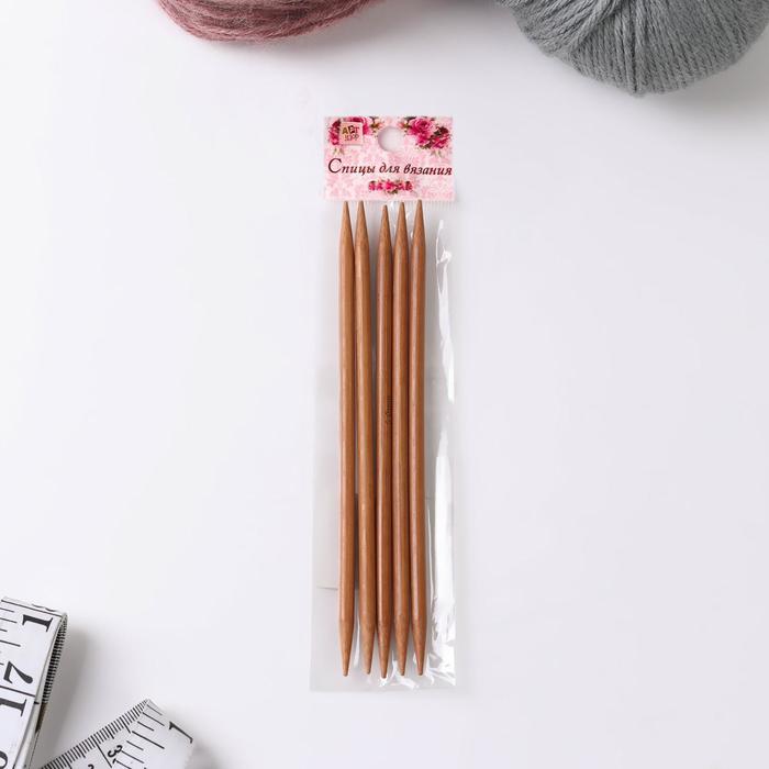 Спицы для вязания, чулочные, 15 см, d = 5 мм, 5 шт
Спицы для вязания, чулочные, 15 см, d = 5 мм, 5 шт