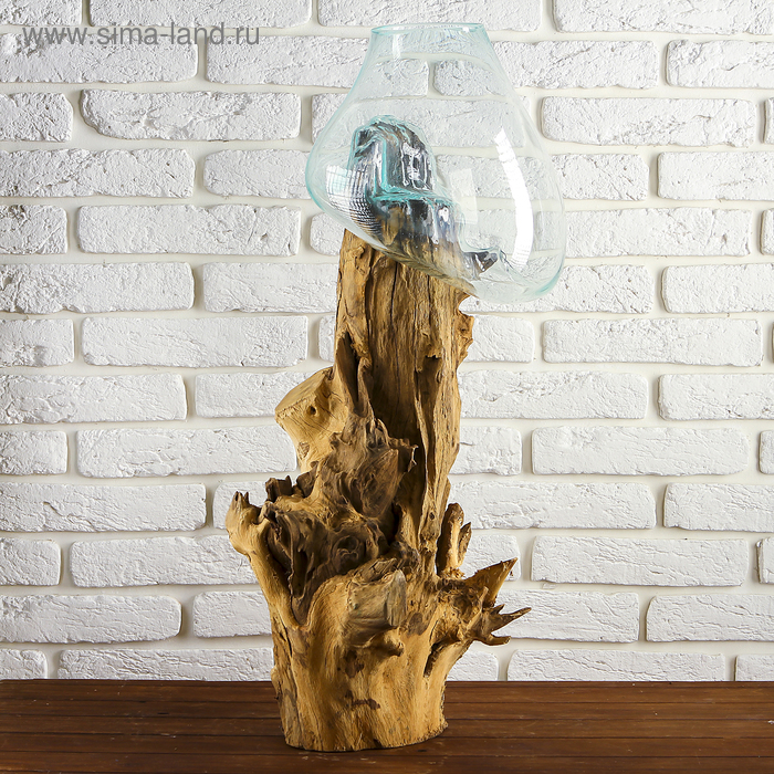 Вазон стекло на дереве "Талисман" 75х25х25 см МИКС C 
Вазон стекло на дереве "Талисман" 75х25х25 см МИКС C