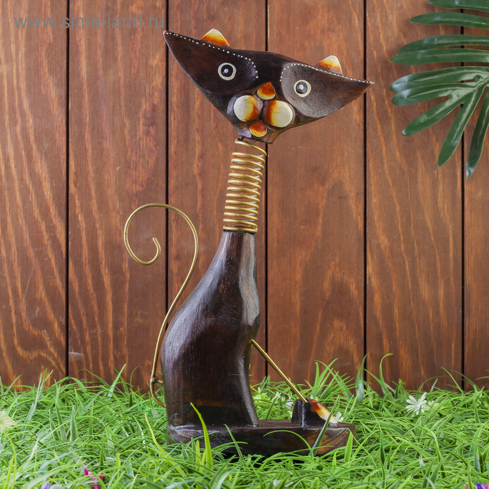 Сувенир дерево "Кошка с пружиной" 15х11х30 см
Сувенир дерево "Кошка с пружиной" 15х11х30 см