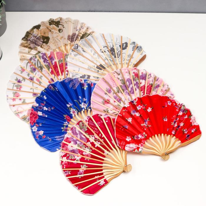 Веер h=21 см дерево круглый "Цветы атлас", МИКС
Веер h=21 см дерево круглый "Цветы атлас", МИКС