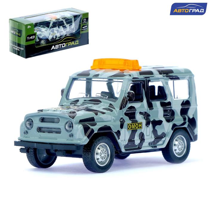 Машина металлическая «Джип ОМОН», инерционная, масштаб 1:43 
Машина металлическая «Джип ОМОН», инерционная, масштаб 1:43