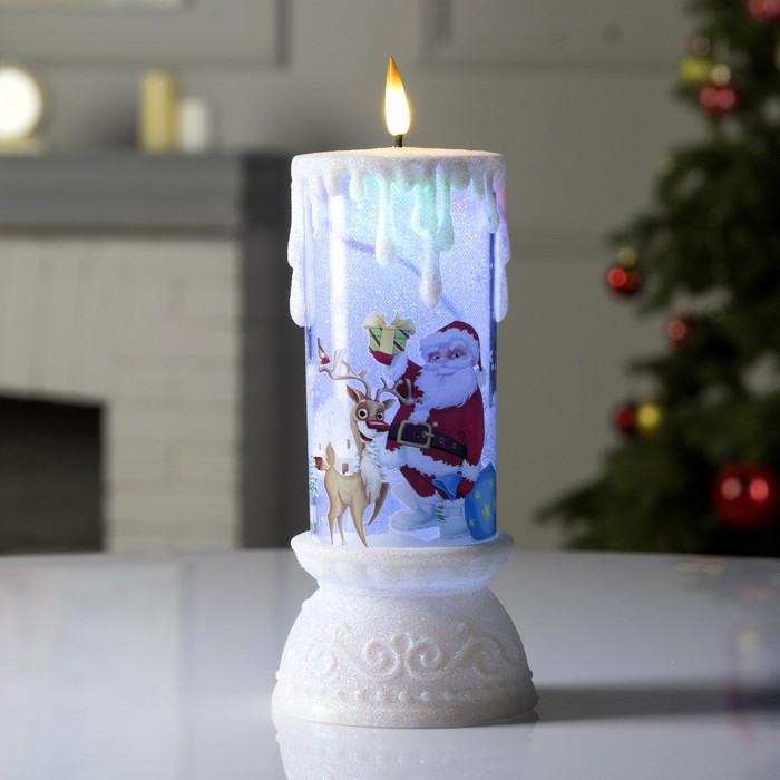 Светодиодная фигура «Свеча с Дедом Морозом», 10 × 23 × 10 см, пластик, батарейки ААх3 (не в комплекте), свечение мульти (RGB)
Светодиодная фигура «Свеча с Дедом Морозом», 10 × 23 × 10 см, пластик, батарейки ААх3 (не в комплекте), свечение мульти (RGB)