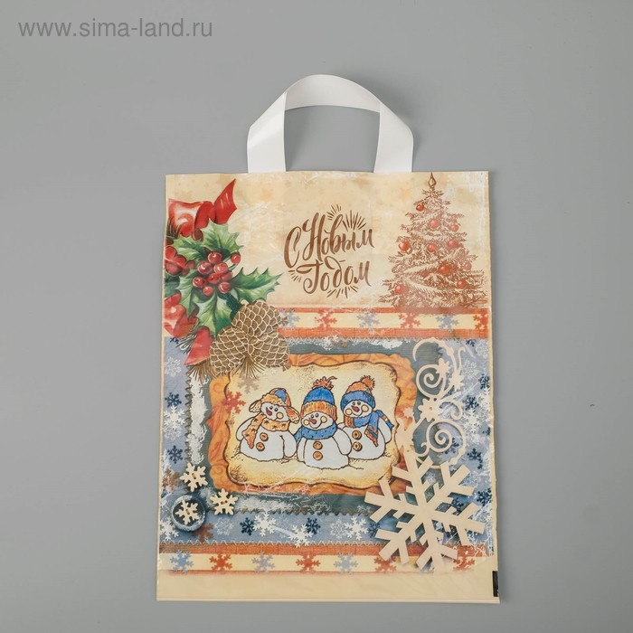 Пакет "Три снеговика", полиэтиленовый с петлевой ручкой, 28 х 35 см, 55 мкм
Пакет "Три снеговика", полиэтиленовый с петлевой ручкой, 28 х 35 см, 55 мкм