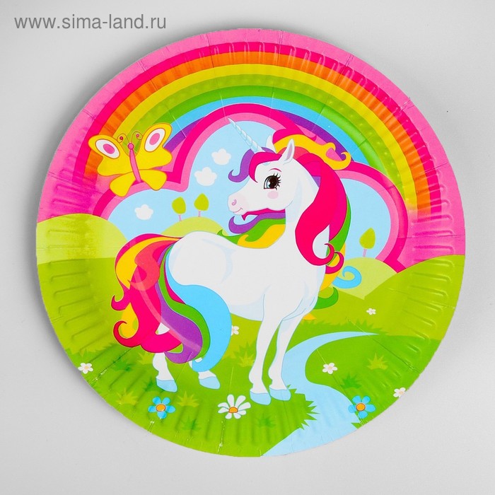 Тарелка бумажная «Единорог на полянке», набор 6 шт.
Тарелка бумажная «Единорог на полянке», набор 6 шт.