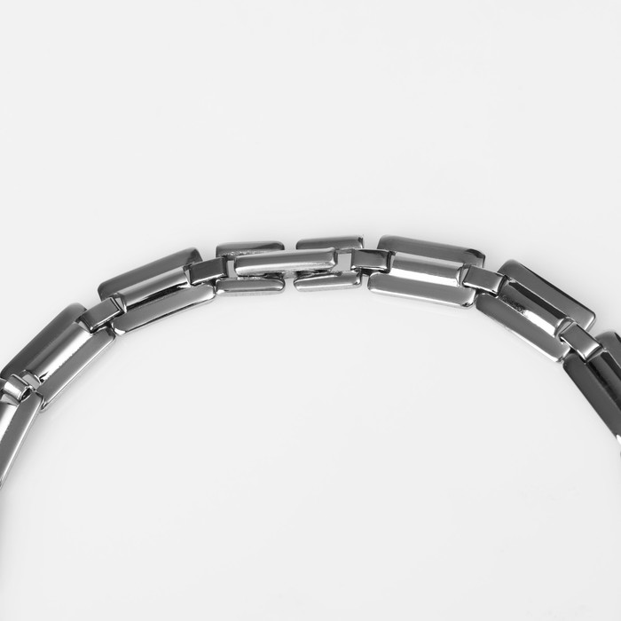 фото Браслет мужской "стальной" змейка, цвет серебро, 18 см queen fair