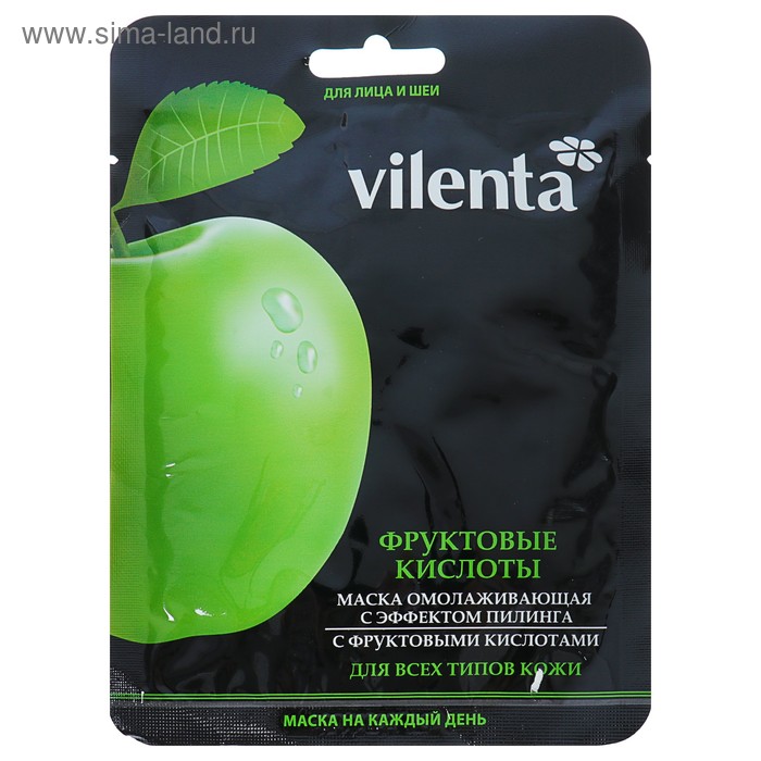 Маска для лица Vilenta"Фрукты" омолаживающая, с эффектом пилинга, 40 г
Маска для лица Vilenta"Фрукты" омолаживающая, с эффектом пилинга, 40 г