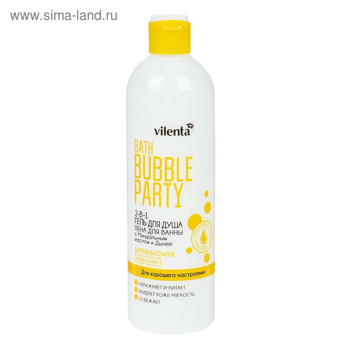 Гель-пена 2-в-1 Vilenta Bath Bubble Party "Для хорошего настроения",400 мл
Гель-пена 2-в-1 Vilenta Bath Bubble Party "Для хорошего настроения",400 мл