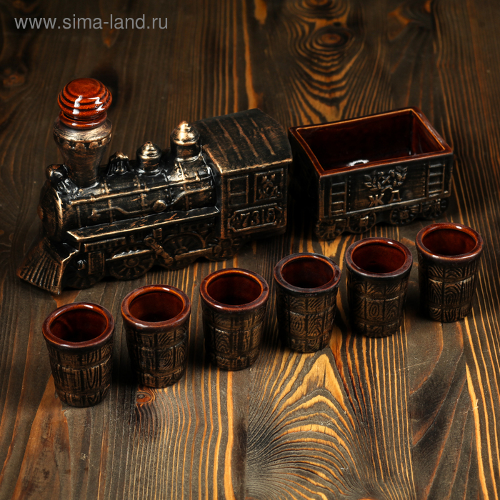 Набор для вина "Паровоз", 8 предметов в наборе, 1.2 л / 0.1 л
Набор для вина "Паровоз", 8 предметов в наборе, 1.2 л / 0.1 л