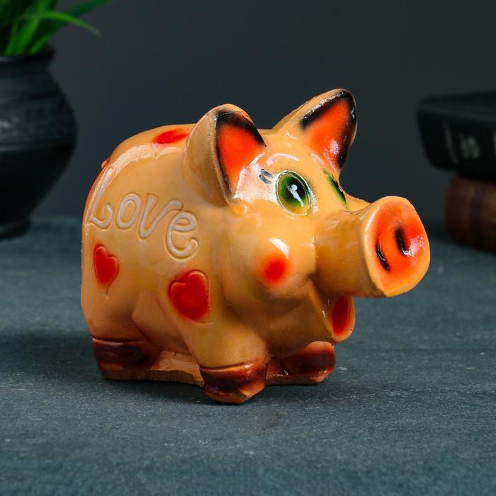 Копилка "Свинья love" 15х10х12см 
Копилка "Свинья love" 15х10х12см