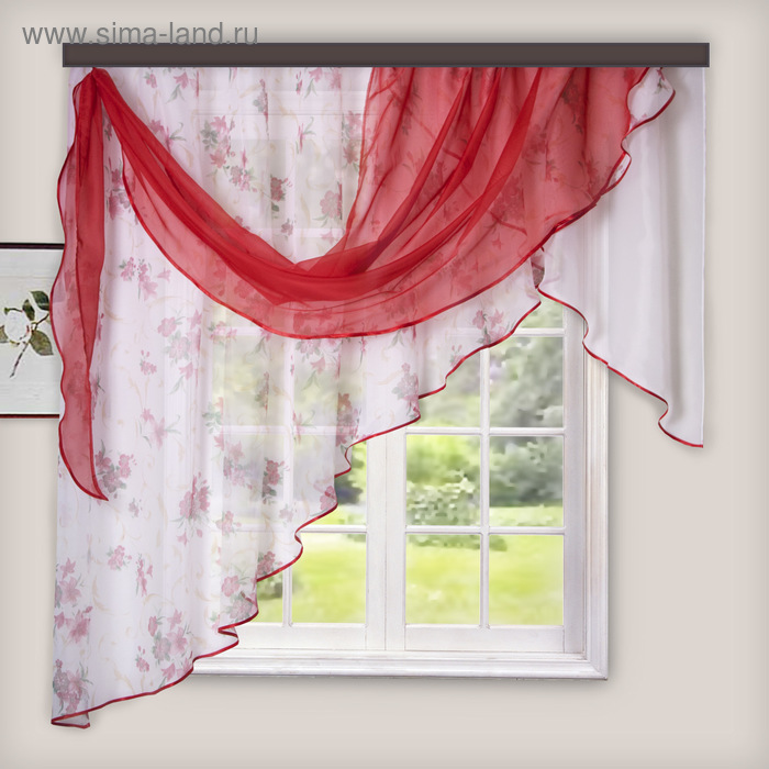 Комплект штор для кухни Иллюзия 300х150 см, цв. красный, левая, пэ 100%
Комплект штор для кухни Иллюзия 300х150 см, цв. красный, левая, пэ 100%