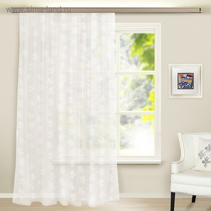 Штора вуаль с тиснением МИКС 280х260 см, цвет белый
Штора вуаль с тиснением МИКС 280х260 см, цвет белый