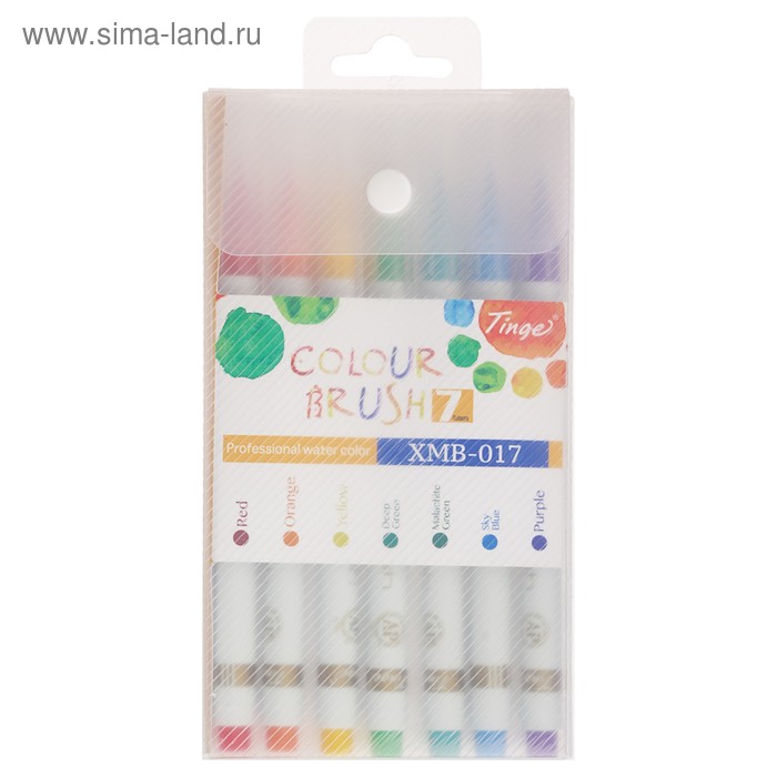 Набор акварельных маркеров с наконечником-кистью, 7 штук, 7 цветов
Набор акварельных маркеров с наконечником-кистью, 7 штук, 7 цветов