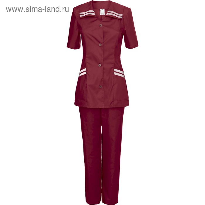 Костюм медицинский модель 28, женский, размер 46, рост 158-164 см, цвет бордо
Костюм медицинский модель 28, женский, размер 46, рост 158-164 см, цвет бордо