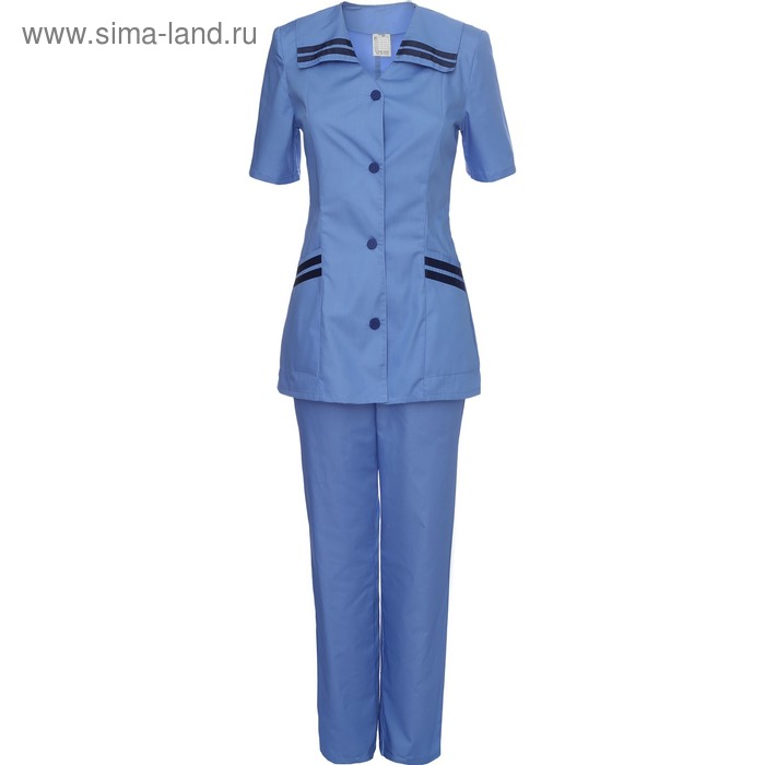 Костюм медицинский модель 28, женский, размер 50, рост 170-176 см, цвет синий 
Костюм медицинский модель 28, женский, размер 50, рост 170-176 см, цвет синий
