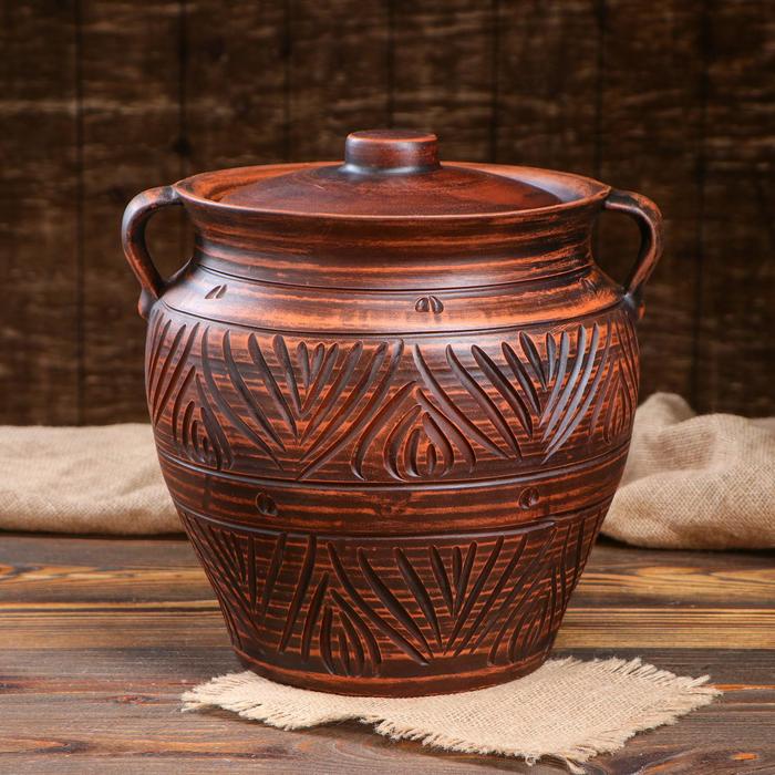 Жаровня "Гончарная", беленая, красная глина, 8.5 л
Жаровня "Гончарная", беленая, красная глина, 8.5 л