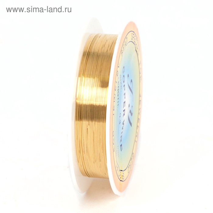 Проволока медная с цветным покрытием 0,3 мм х 20 м, золотой
Проволока медная с цветным покрытием 0,3 мм х 20 м, золотой