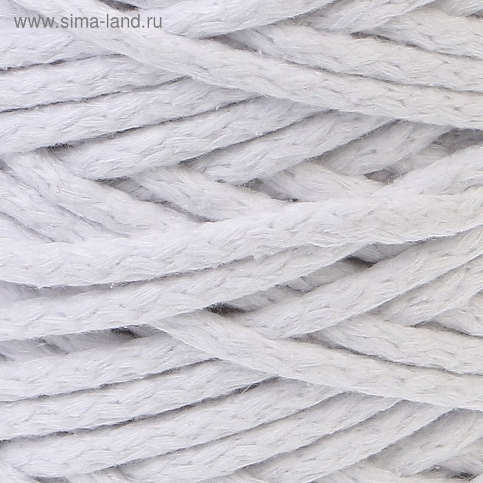 Шнур для вязания 100% хлопок, ширина 5 мм 100м/450гр (белый)
Шнур для вязания 100% хлопок, ширина 5 мм 100м/450гр (белый)